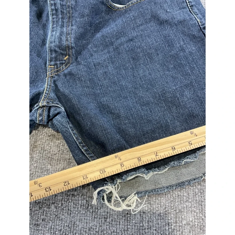 Levi's 559 Denim Shorts 34x34 Relaxed Straight Cut Off Distressed Mens Blue Jean